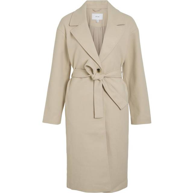 VILA Vipoko Long Coat-Noos |Beige |42