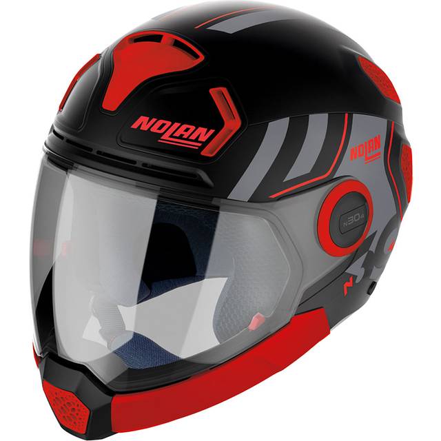 Nolan N30-4 VP Parkour, modular helmet , color: Matt Red/Grey/Black , size: L