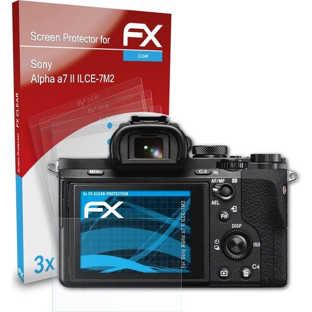 Atfolix 3x Screen Protector For Sony Alpha A7 Ii Ilce-7m2 Clear