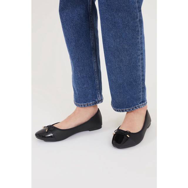 Accessorize Bow Detail Ballerina Flats - Black