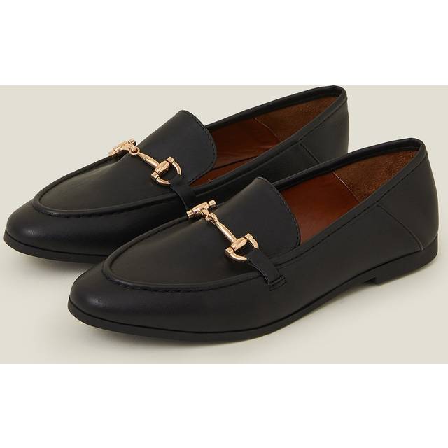 Accessorize Accessorize Black Metal Bar Loafers