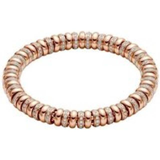 Fope Flex'it Solo 18ct Rose Gold 2.80ct Diamond Bracelet - S
