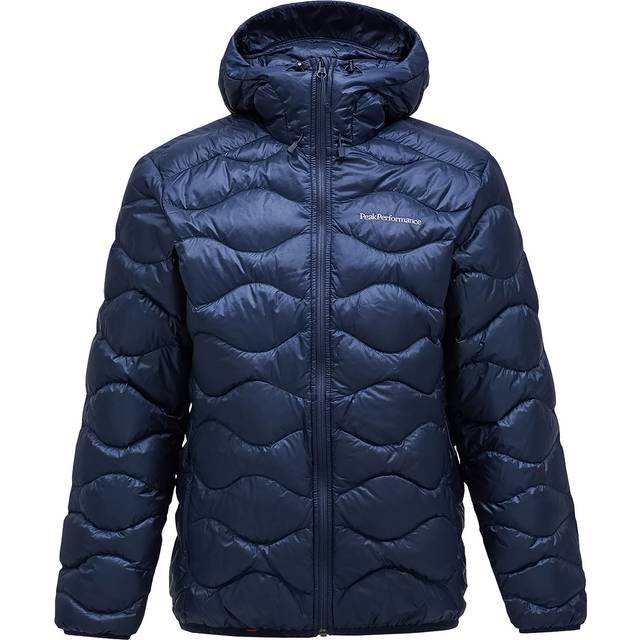 Peak Performance Helium Down Hooded Jacket Blue Shadow
