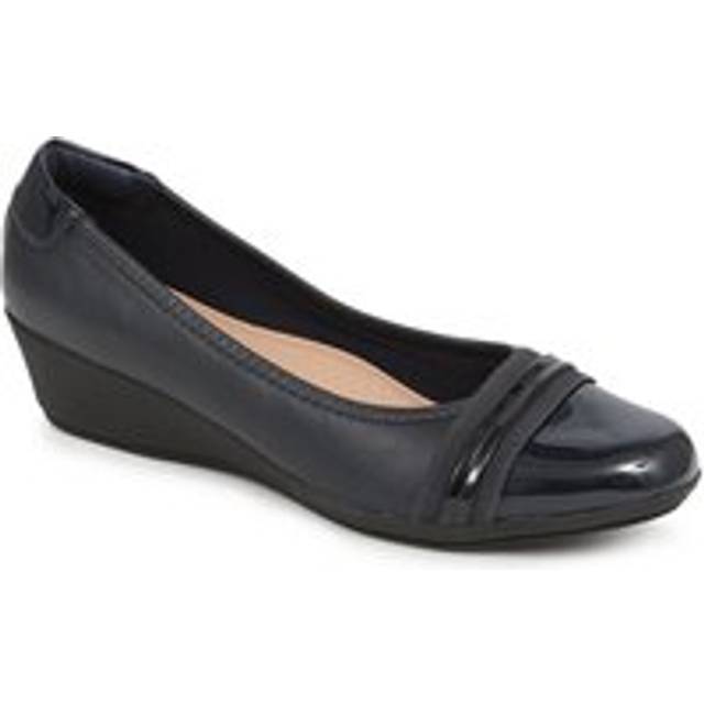 Wedge Heel Ballet Pumps - MAIN40001 / 325 756 - Navy