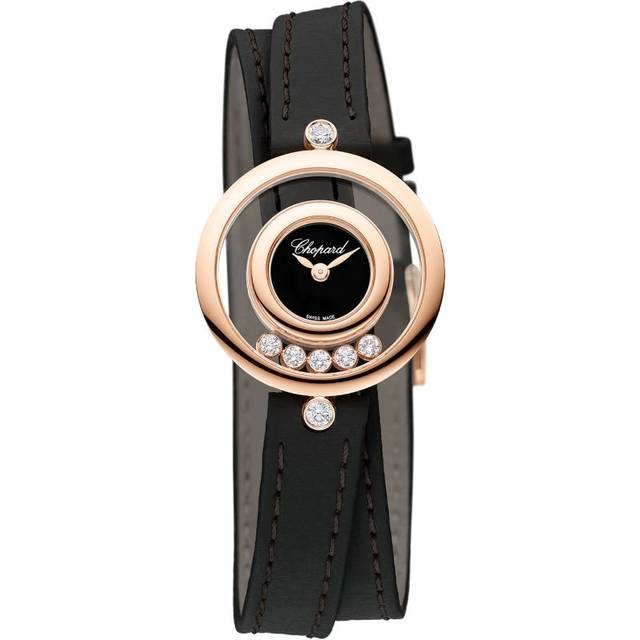 Chopard Rose Gold and Diamond Happy Diamonds Watch - 26mm