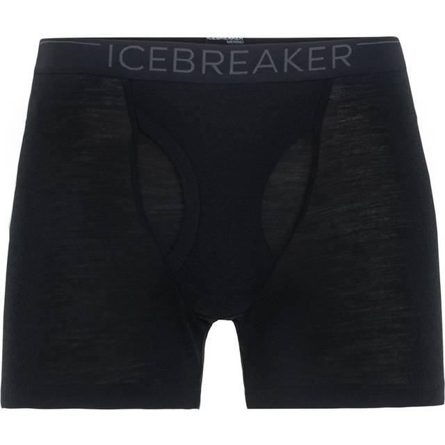 Icebreaker Mens Merino 175 Everyday Thermal Boxers with Fly Black S Co