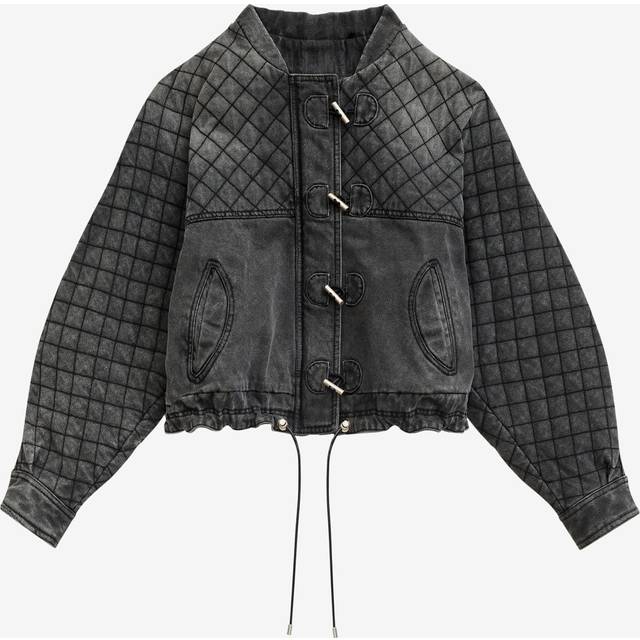 Isabel Marant Gray Celiany Denim Jacket - 02DG Dark Grey - FR 38