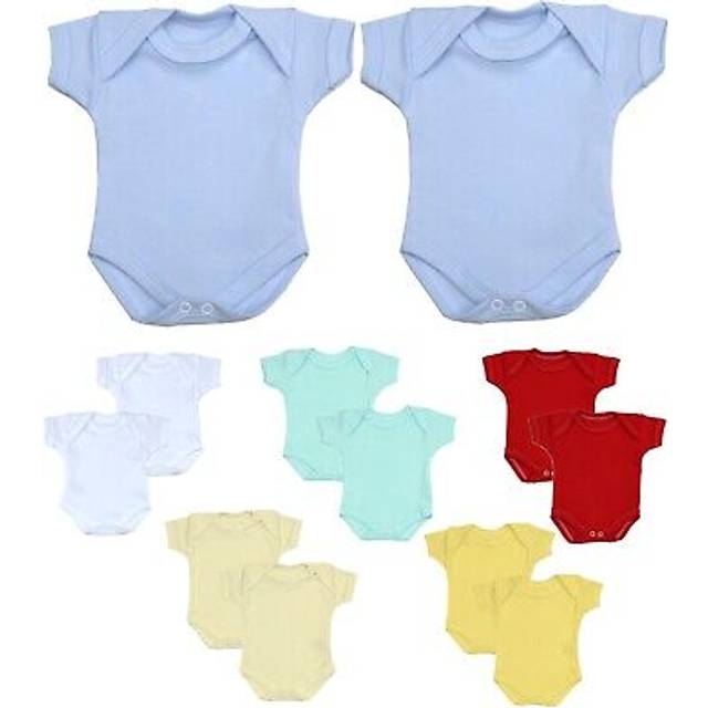 Babyprem premature baby clothes 2 x tiny bodysuits vests one-pieces 0 - 7lbs