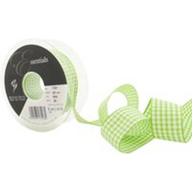 Berisfords Gingham Ribbon 664 Meadow