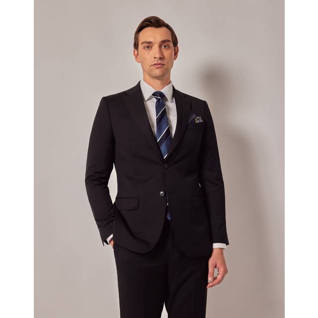 Hawes & Curtis Slim Fit Black 1913 Suit Jacket Size: 40 long (EU 50)