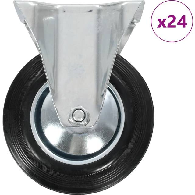 vidaXL 24 pcs Fixed Casters 160 mm