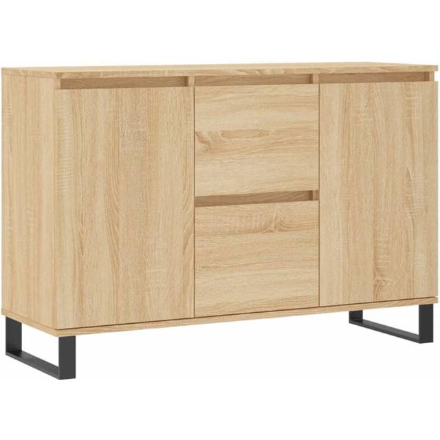 vidaXL Sideboard Sonoma Oak 104x35x70 cm Engineered Wood - Brown