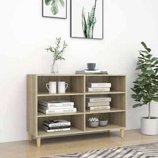 vidaXL Sideboard Sonoma Oak 103.5x35x70 cm Engineered Wood - Brown