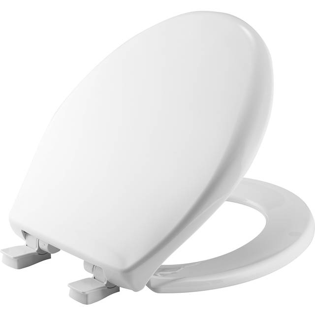 MAYFAIR Toilet Seat will Slow Close and Never Come Loose  ROUND  Long