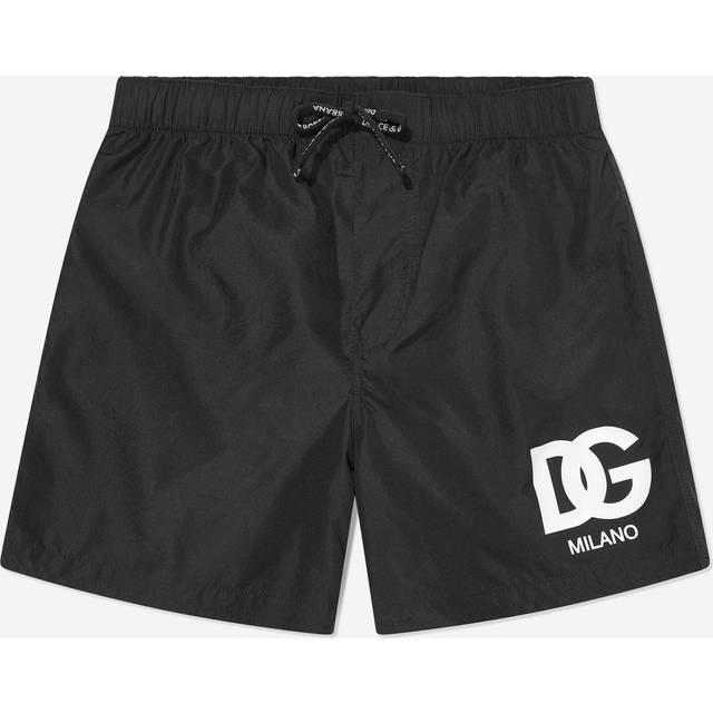 Dolce & Gabbana Boys Black Dg Swim Shorts - 6 year
