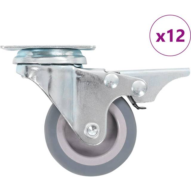 vidaXL 12 pcs Swivel Casters 50 mm