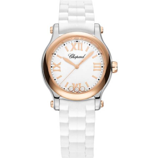Chopard Rose Gold and Stainless Steel Happy Sport Watch - 30mm