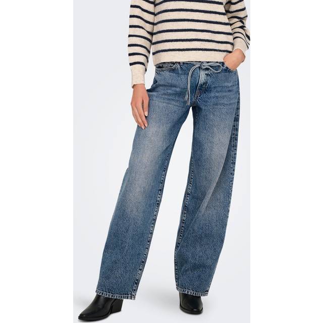 Women's straight jeans Only Gianna - Bleu