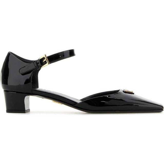 Prada Logo Patent Mary Jane Pump