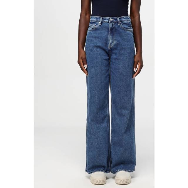 Tommy Jeans - Claire - Mellemvaskede højtaljede jeans med vidde-Blå