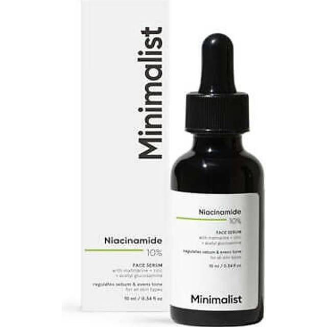 Minimalist 10% Niacinamide Face Serum for Acne Control & Oil Balancing with Zinc | Pore Minimizer for Face | Clears Acne Marks & Blemishes for Even Sk