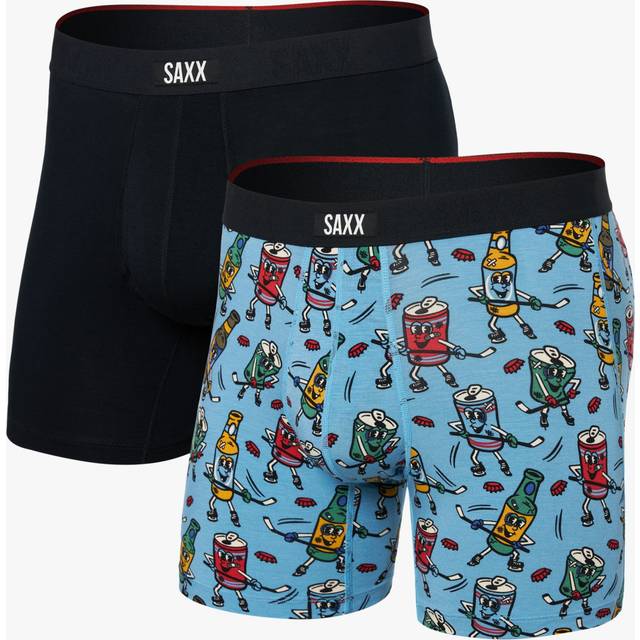 Saxx Vibe Xtra (2Pack) Soft Comfort Boxer Brief 6" - Multicolor (L)
