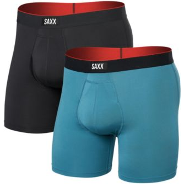 Saxx Sport Mesh Mens Boxer Brief (2 Pack) - Blue - XL