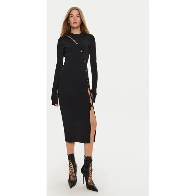 Versace Jeans Couture Black Jersey Midi Dress - E899 Black - M