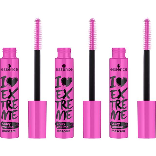 I Love Extreme Crazy Volume Mascara, Conforms to Our Clean Beauty Standard, No Perfume, Oil-Free, Pack of 3 (3 x 12 ml)