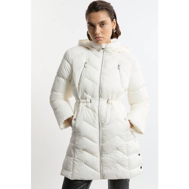 Lightweight Packable Coat - Ivory