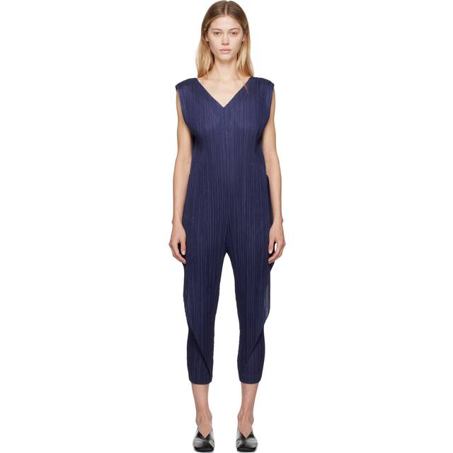 PLEATS PLEASE ISSEY MIYAKE Navy Thicker Bottoms 1 Jumpsuit - 75 Navy - 5