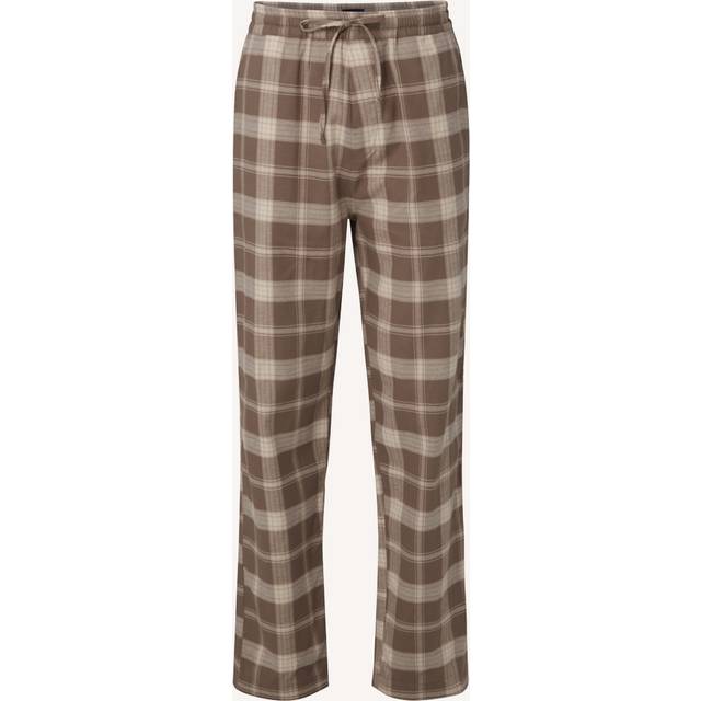 Lexington Rutiga teen pyjamasbyxor i flanell