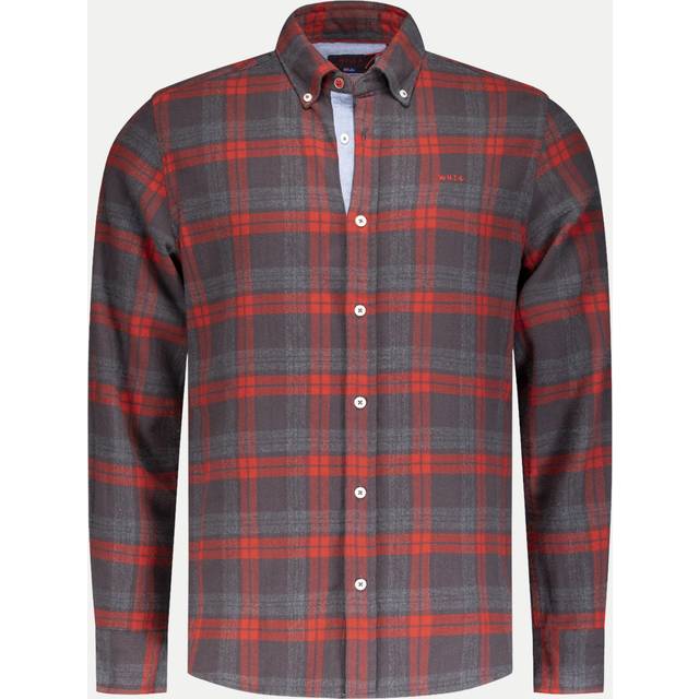 NZA Shirt Leon Flanel Anthracite Grey Dark Grey size M