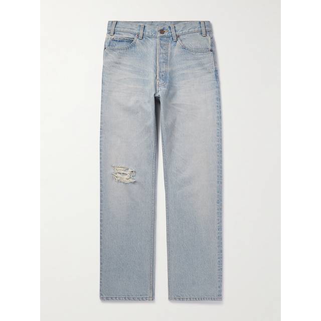 CELINE HOMME - Wesley Straight-Leg Distressed Jeans - Men - Blue - UK/US 34