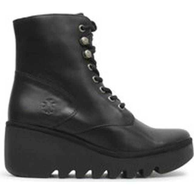 Fly London Birr Womens Wedge Heel Boots Colour: Aspen Suede, Size: 4 / 37