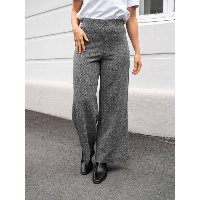 Women's Trousers Ichi Ihkate Jacquard Pa9 - Noir