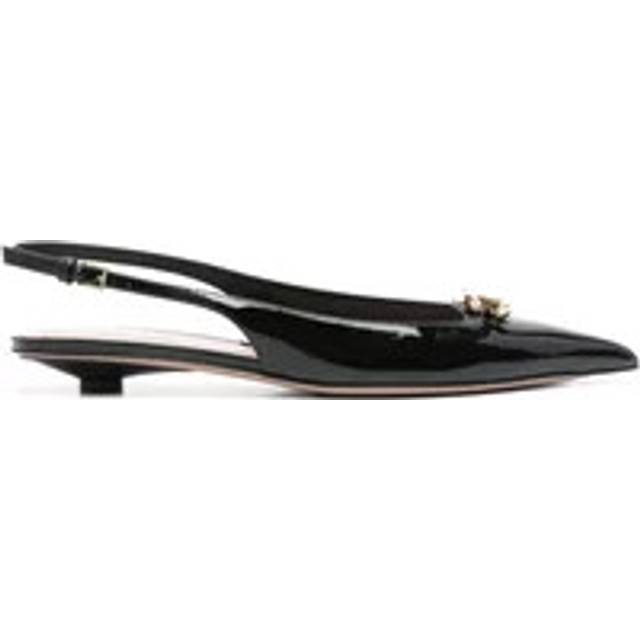 Valentino Vlogo Patent Slingback Flat