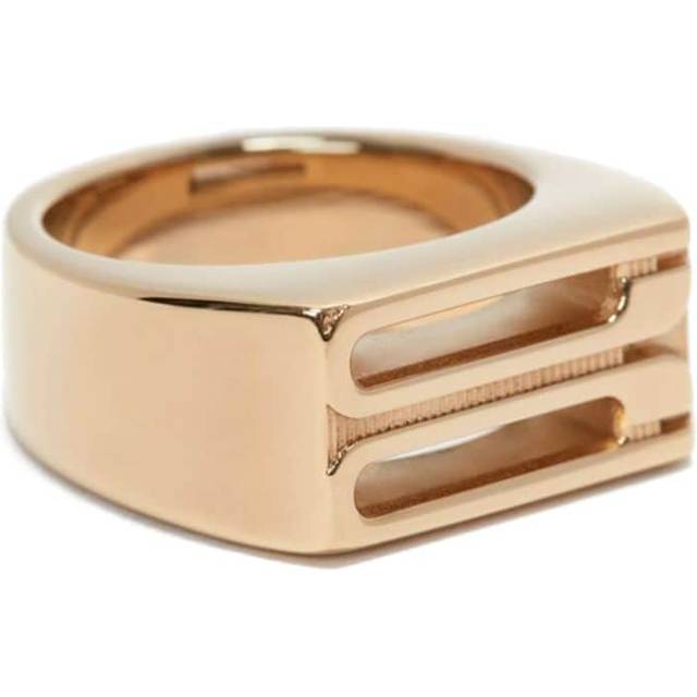 Victoria Beckham - Frame signet ring - women - Gold Plated Brass - M