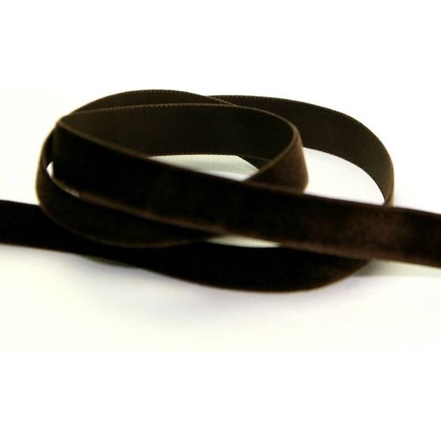 Berisfords 16mm Velvet Ribbon Mini Roll - 9429 Cuban Brown - per 5 metre roll