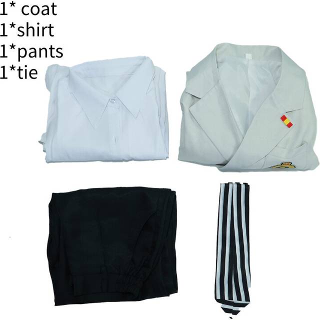 (XS) Persona Akechi Goro Cosplay Costume Suit For Game Anime Character Fans Role Play
