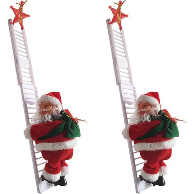 2X Animated Climbing on Ladder Electric Toy Wall Ornaments Decoration Indoor Outdoor