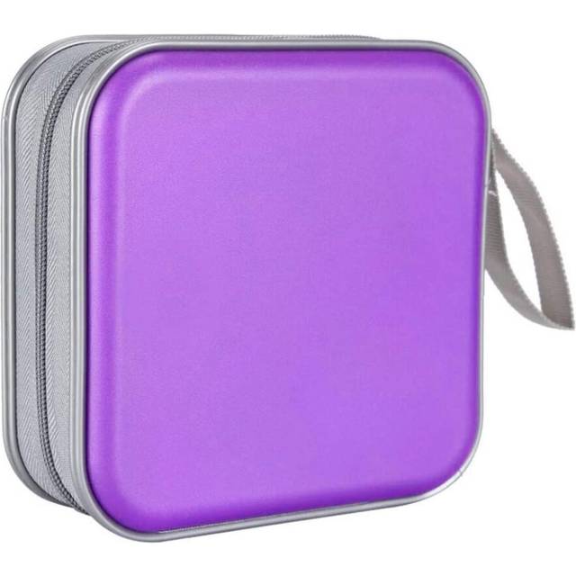 CD Holder CD Case Wallet DVD Binder DVD Organizer Storage Bag Album Hard Plastic 40 Capacity Portable Black Storage Bag