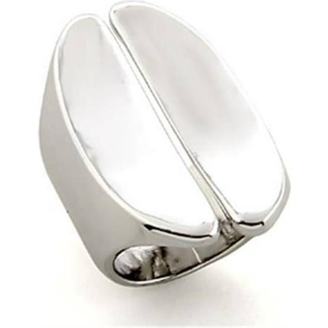 Alamode LO207-6 Women Rhodium White Metal Ring with No Stone in No Stone - Size 6