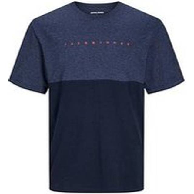 Jack & Jones Junior - T-shirt jjStar JJ Blocked Tee SS Crew Neck - Blå