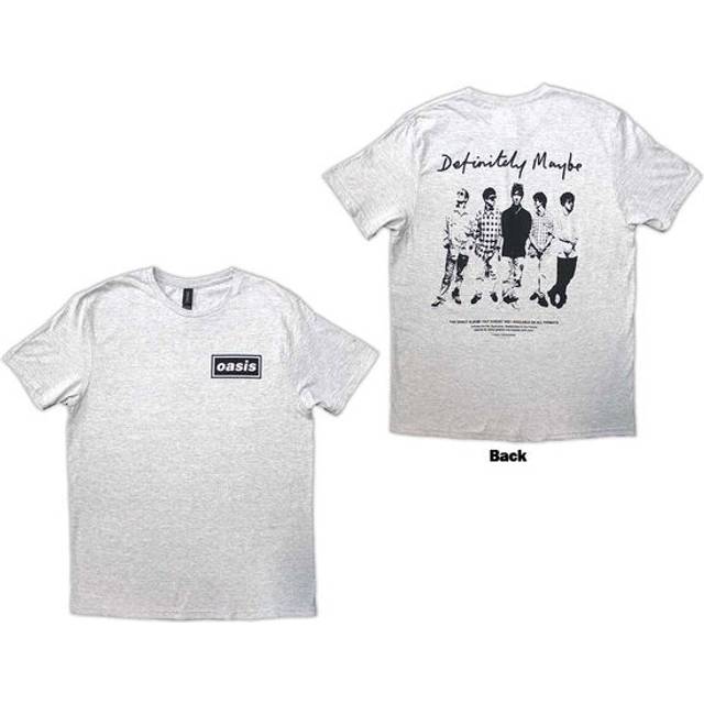 (XXL, Grey) Oasis Definitely Maybe Promo T Shirt