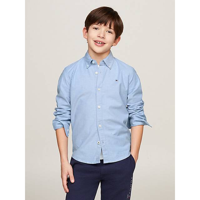 TOMMY HILFIGER Boys Stretch Oxford Shirt L/S |Blå |74