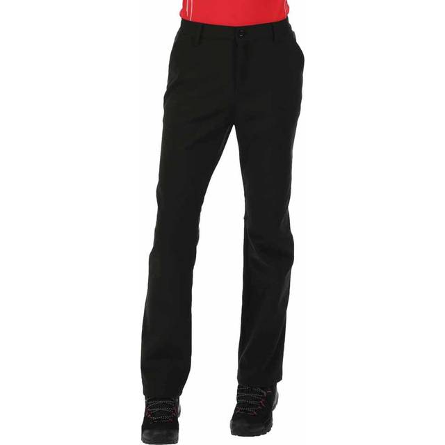 Regatta Women's Water Repellent Fenton Softshell Walking Trousers Black, Size: 16 L