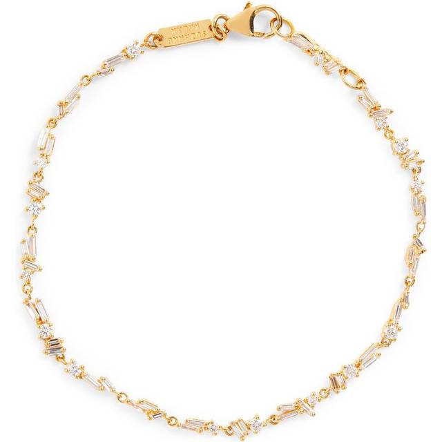Suzanne Kalan Yellow Gold and Diamond Classic Sparkler Bracelet - One size