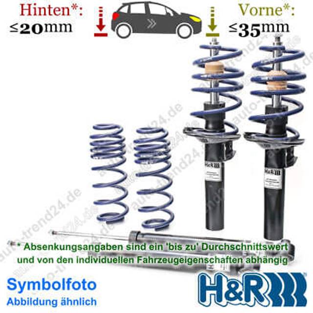 H&R Stötdämpare- och fjädersats 40187-2 framaxel, Bakaxel BMW: 3 Touring, 3 Sedan