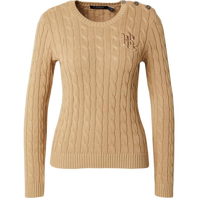 Lauren Ralph Lauren for woman. 200932223005 Cotton jumper with beige button edging (XS), Casual